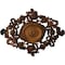 Ekena Millwork Katheryn Ceiling Medallion, Hand-Painted Rust, 22 1/2"W x 30 3/8"H x 1 1/2"P CM30KTRUS - alternate 1